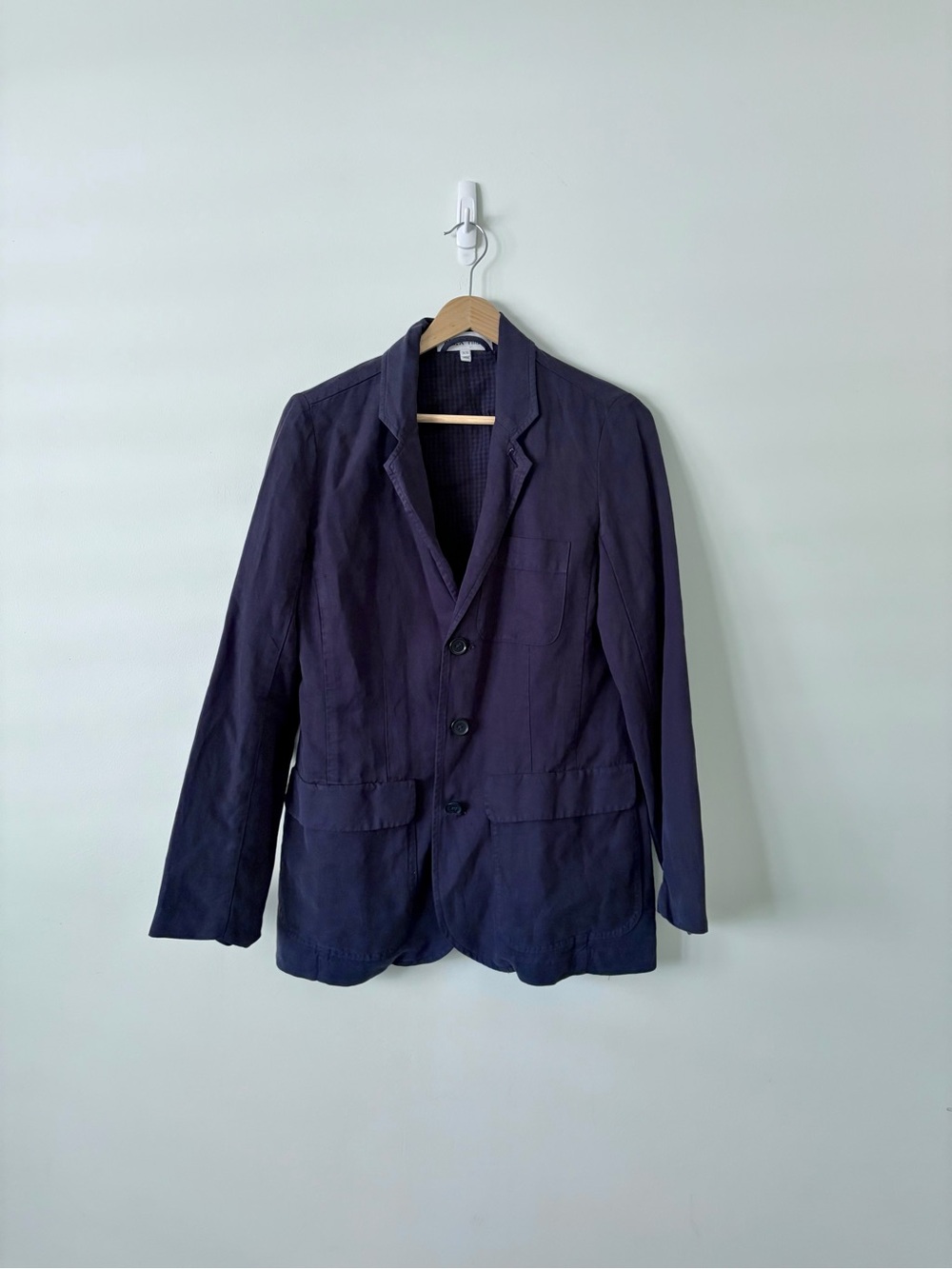 Alex Mill Navy Ribbed Crewneck Shirt